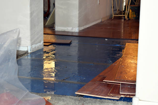 Professional Sewage Cleanup technician working in Lisbon, ME
